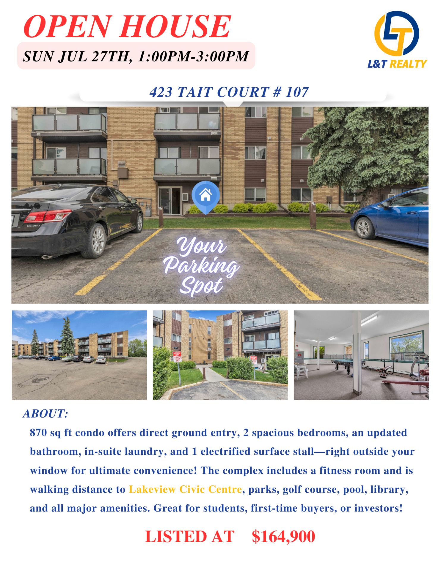 OPEN HOUSE 一下午看遍四套！本周日（7月27日下午）Tait Court公寓联合开放日!——林与唐地产 - 3